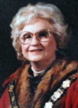 Picture of Cyng. Mrs. E. Clarke. Mayor of Llanelli 1981 - 82 